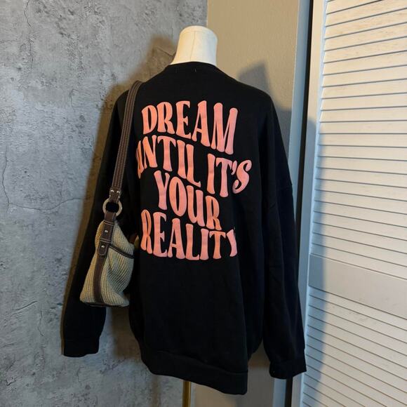 Embroidered black fall hoodie - Picture 6 of 7